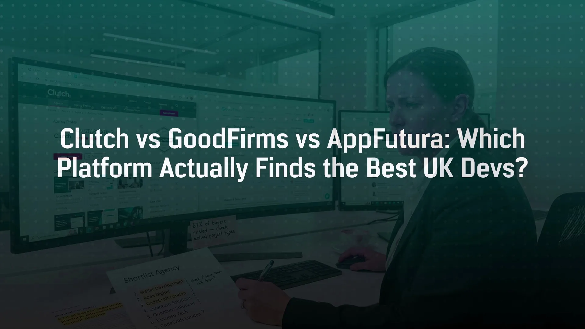 Clutch vs GoodFirms vs AppFutura: Which Platform Actually Finds the Best UK Devs
