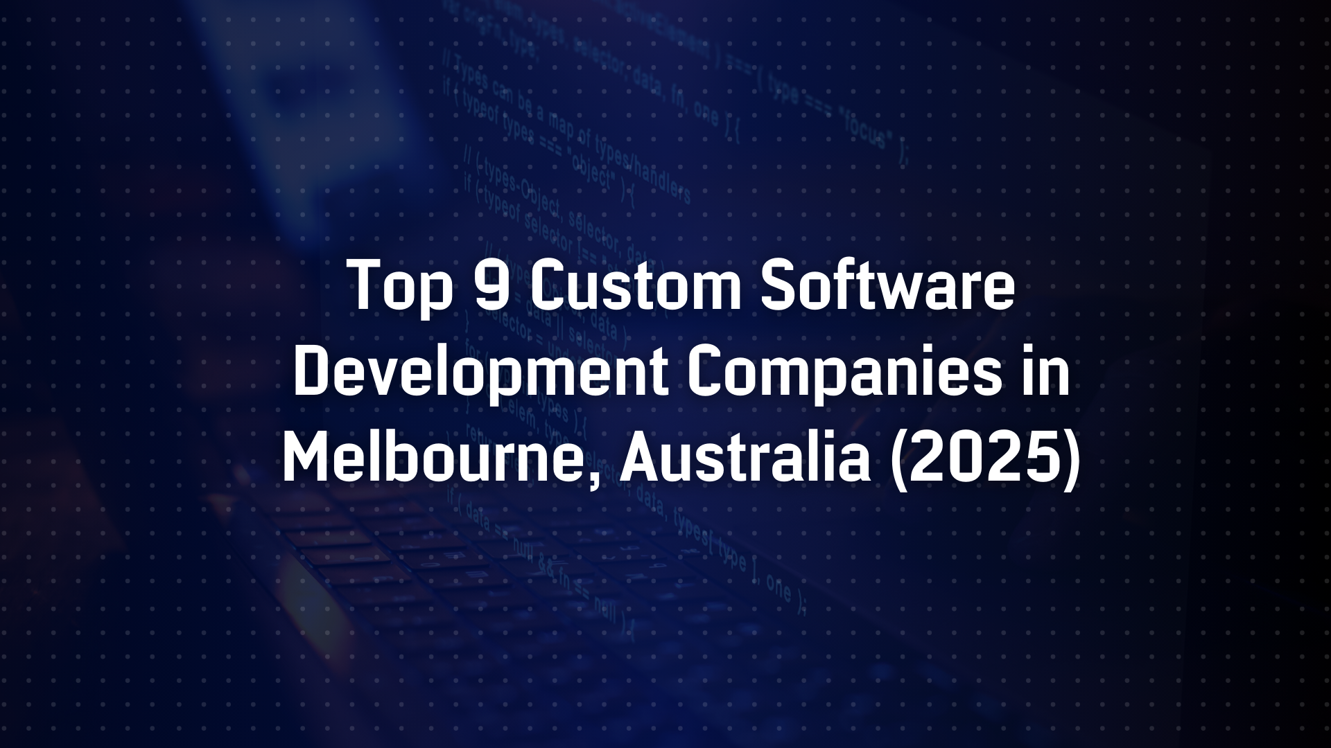 custom software development Melbourne