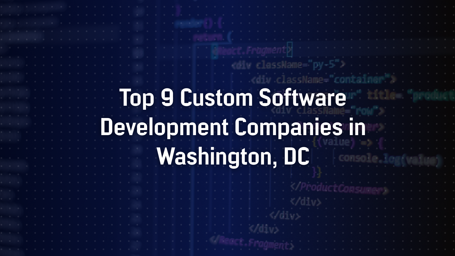 Custom Software Development Companies in Washington