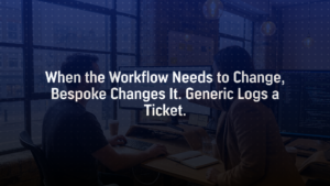 Bespoke software development improving business workflow and digital transformation process